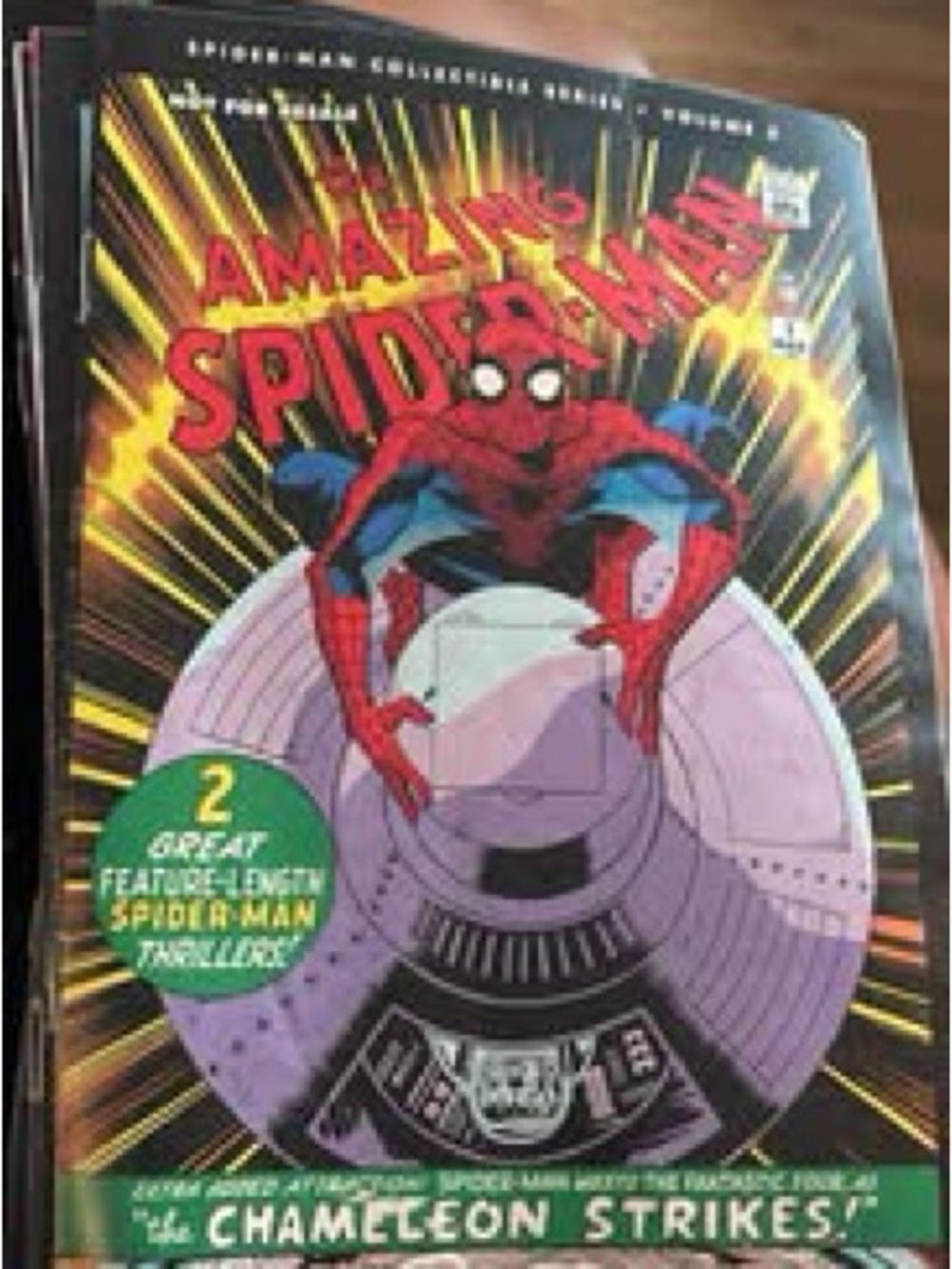 Marvel Amazing Spider-Man Comic Cover VHS Art - Red & Blue